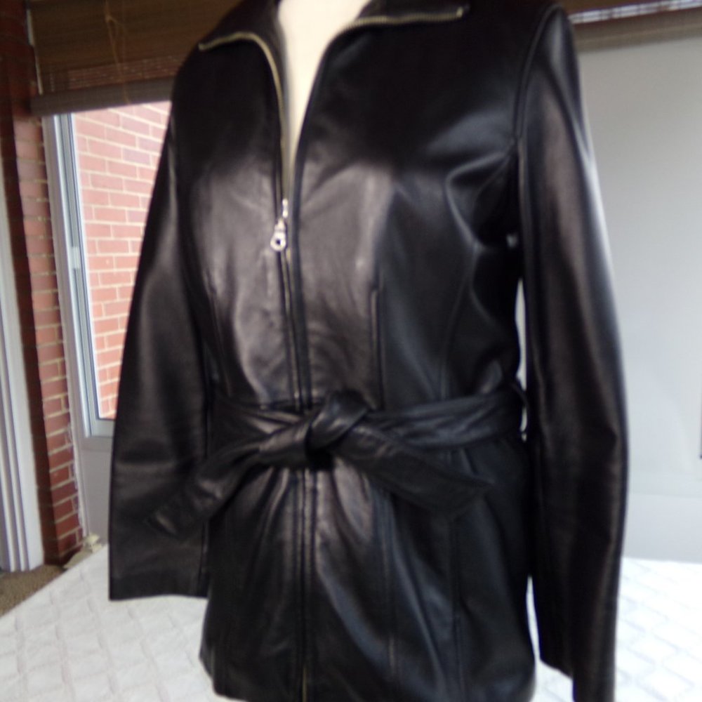 Wilson Leather Jacket  Small Black - Picture 2 of 8